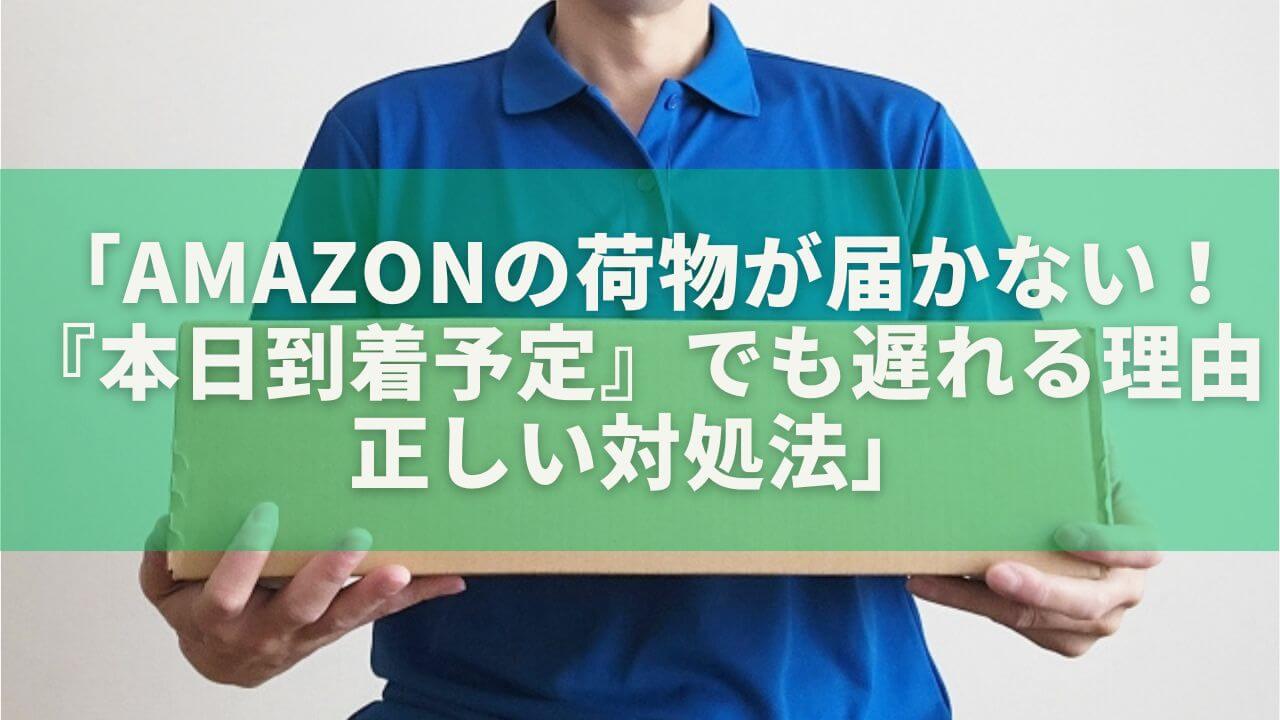 「Amazonの荷物が届かない！『本日到着予定』でも遅れる理由と正しい対処法」