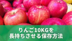 りんご10kgを長持ちさせる保存方法