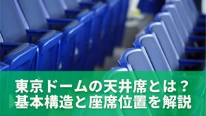 東京ドームの天井席とは？基本構造と座席位置を解説