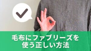 毛布にファブリーズを使う正しい方法