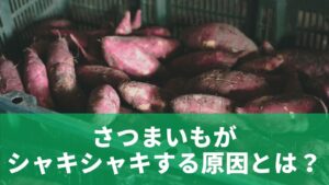 さつまいもがシャキシャキする原因とは?まず結論から解説